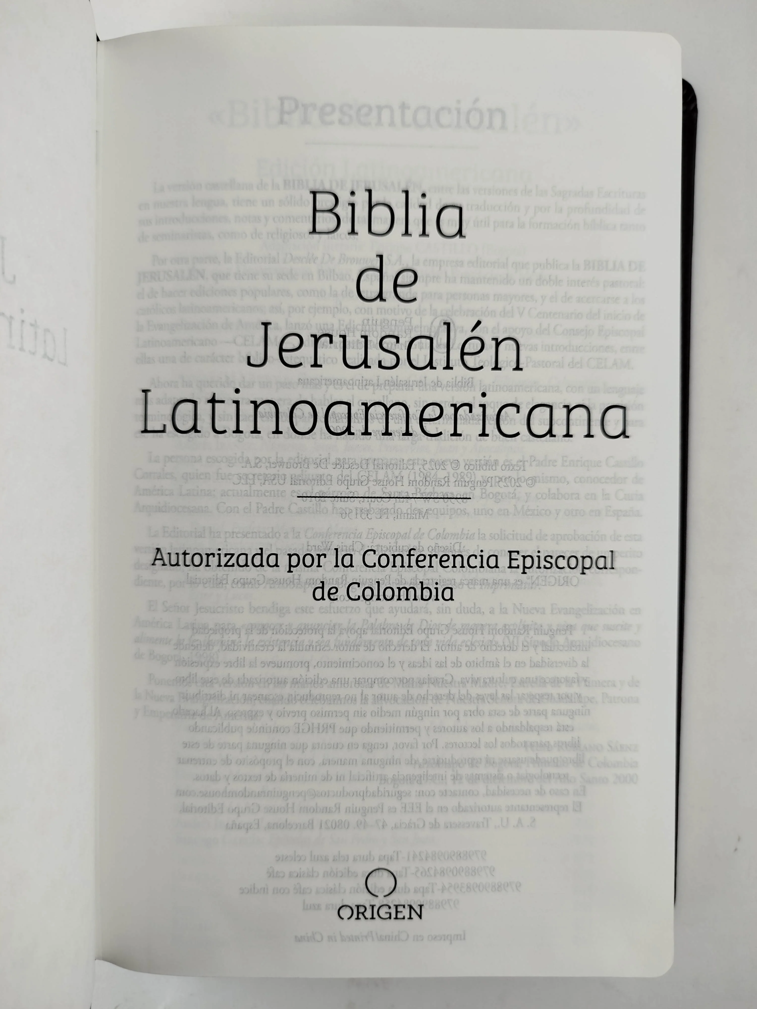 Biblia Católica Biblia de Jerusalén Latinoamericana símil piel marrón - Image 3