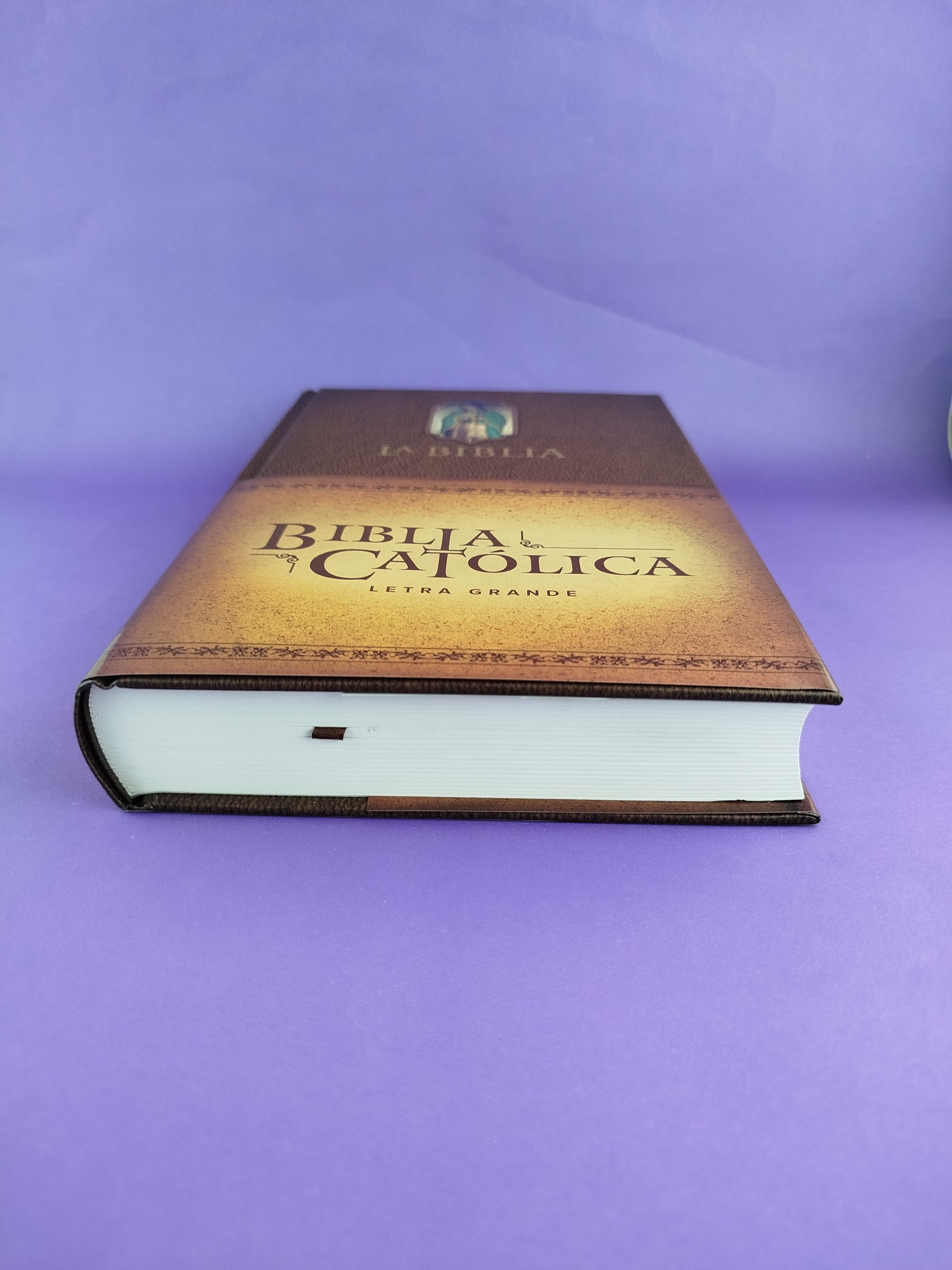 Biblia católica letra grande pasta dura sin cierre - Image 4