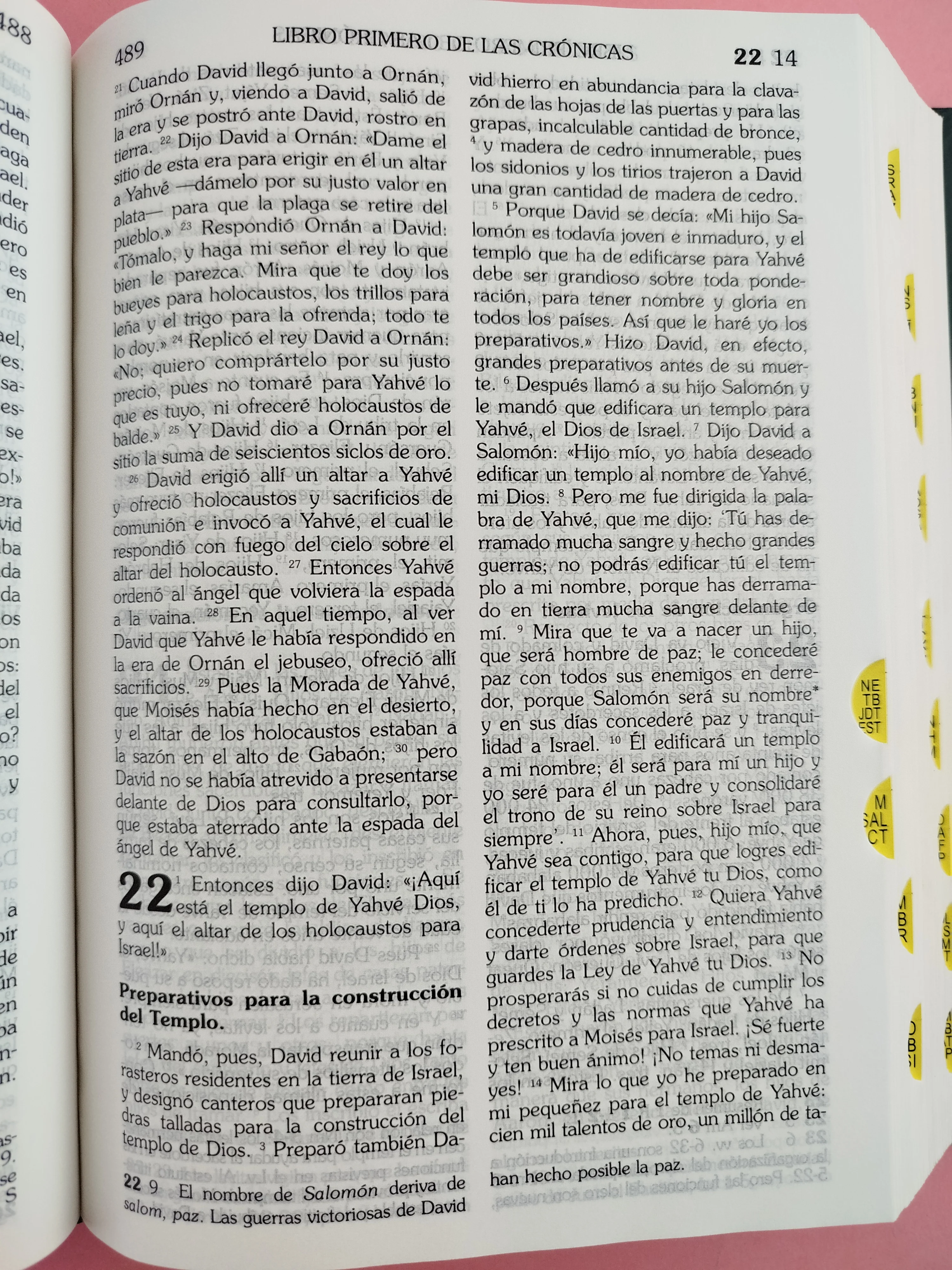Biblia de Jerusalén latinoamericana letra grande con índice - Image 2