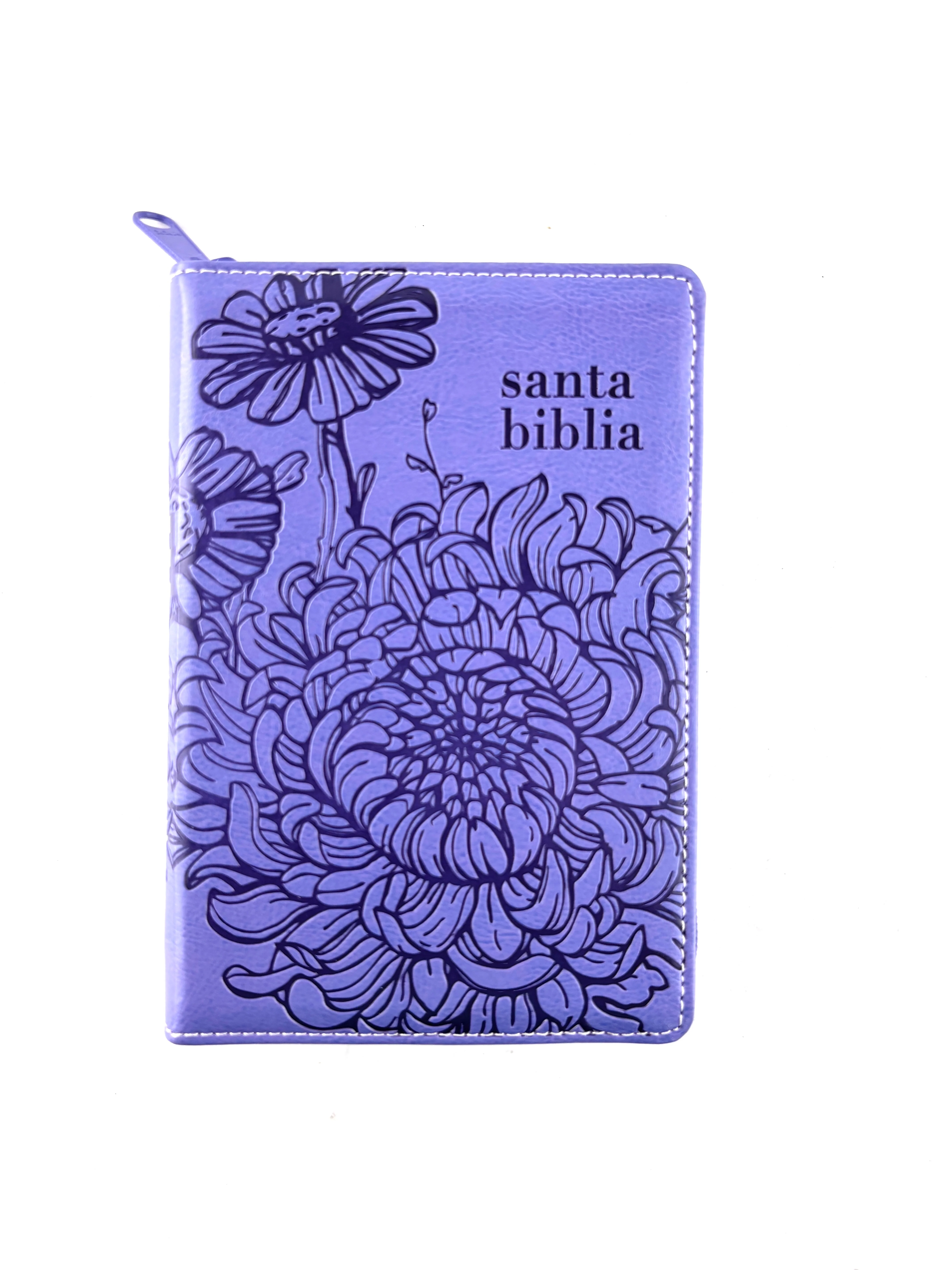 Biblia de las américas edición bolsillo morado con cierre