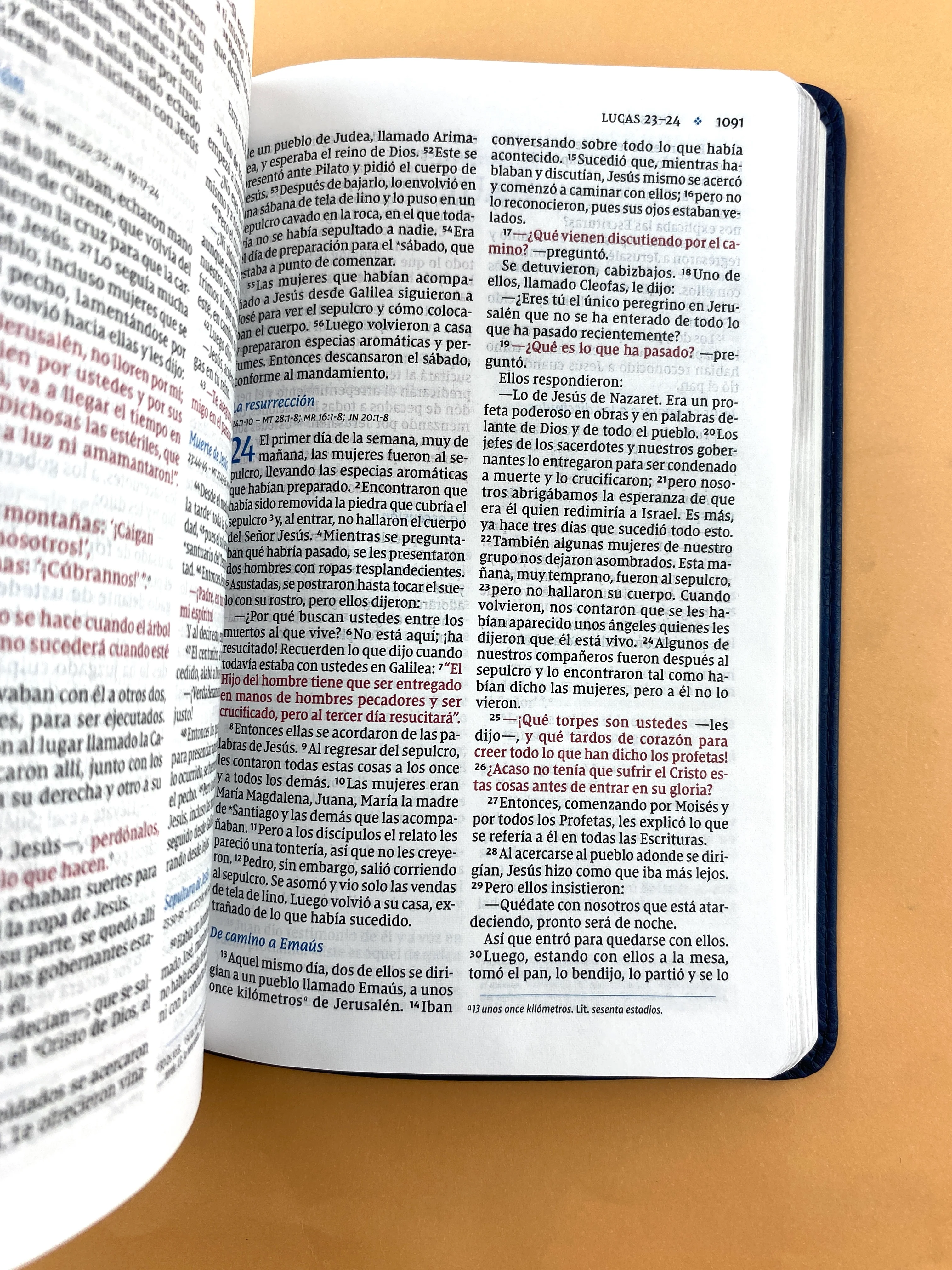 Biblia NVI 2022 ultra fina tamaño compacto azul marino - Image 4