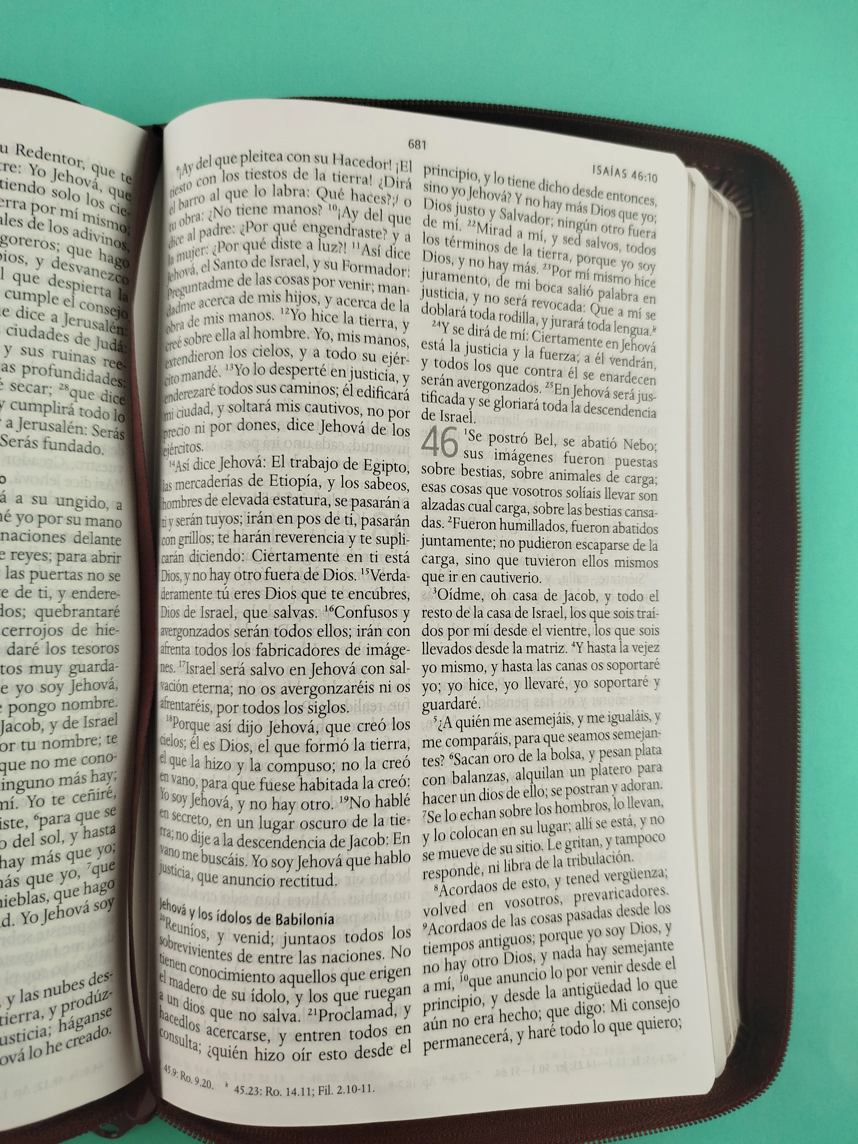 Biblia rvr 1960 letra grande tipo agenda marrón con cierre e imágenes de la tierra santa tamaño manual - Image 5
