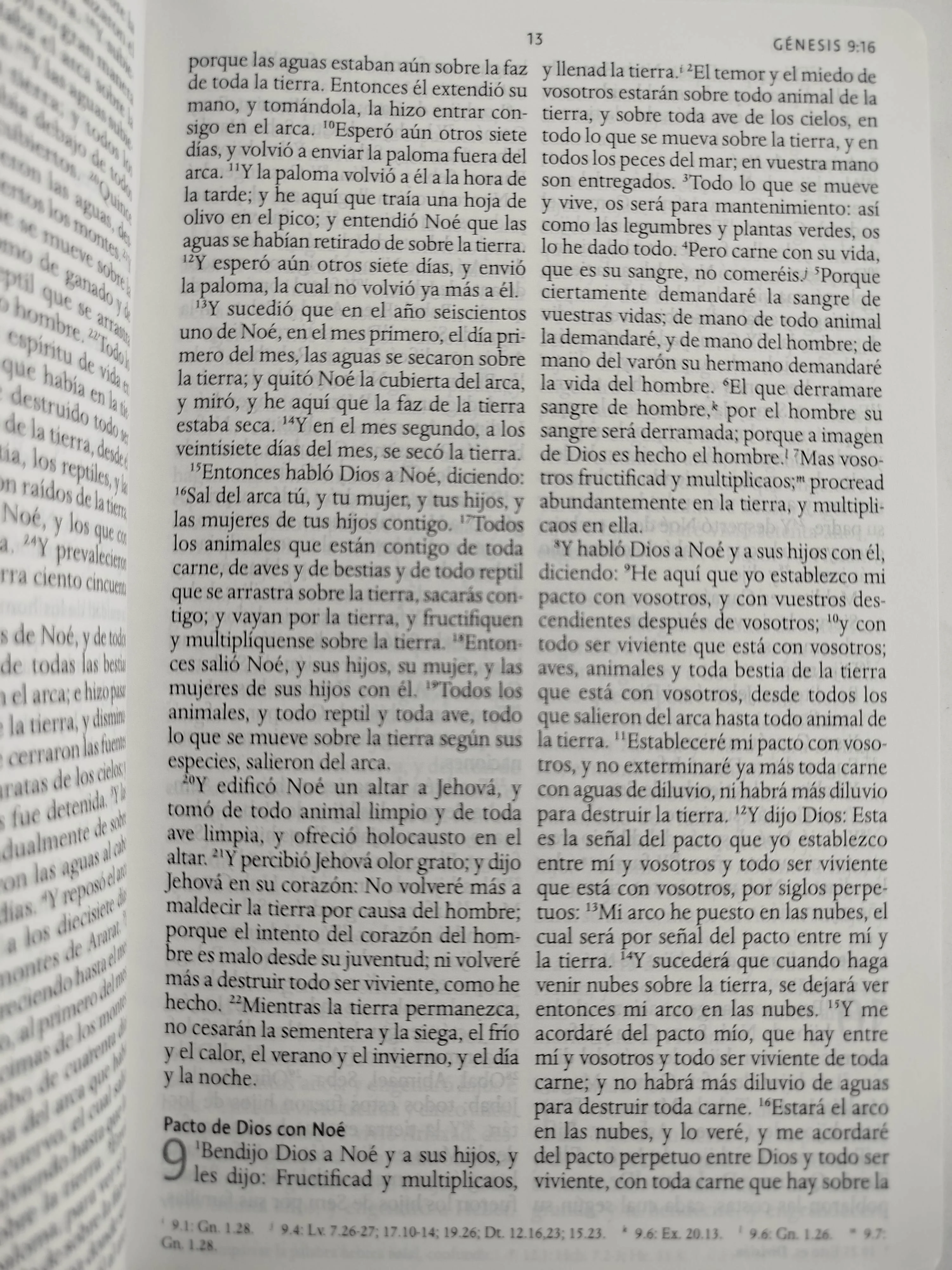 Biblia rvr 1960 nombres de Dios celeste flores tapa dura - Image 3