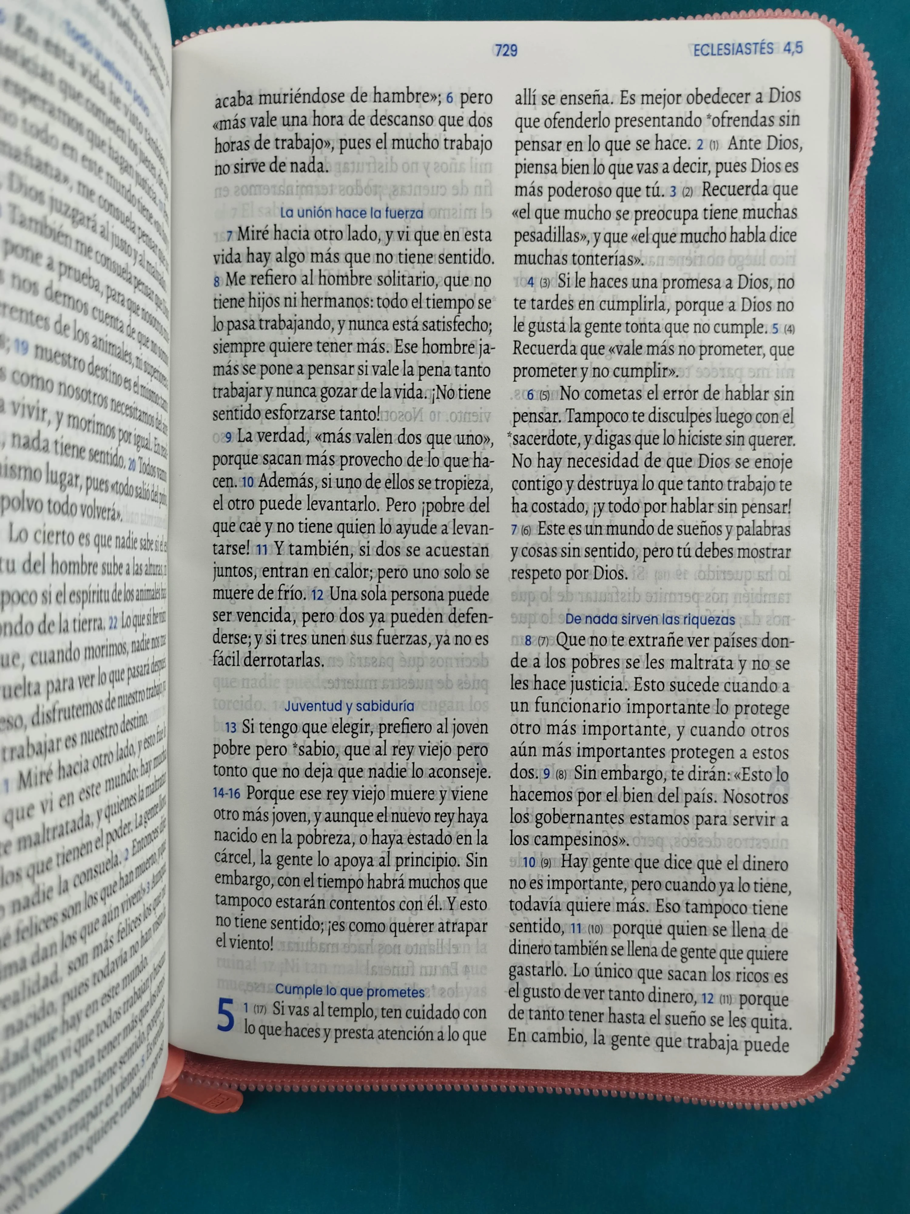 Biblia Tla Letra Grande El Camino rosado Cierre - Image 4