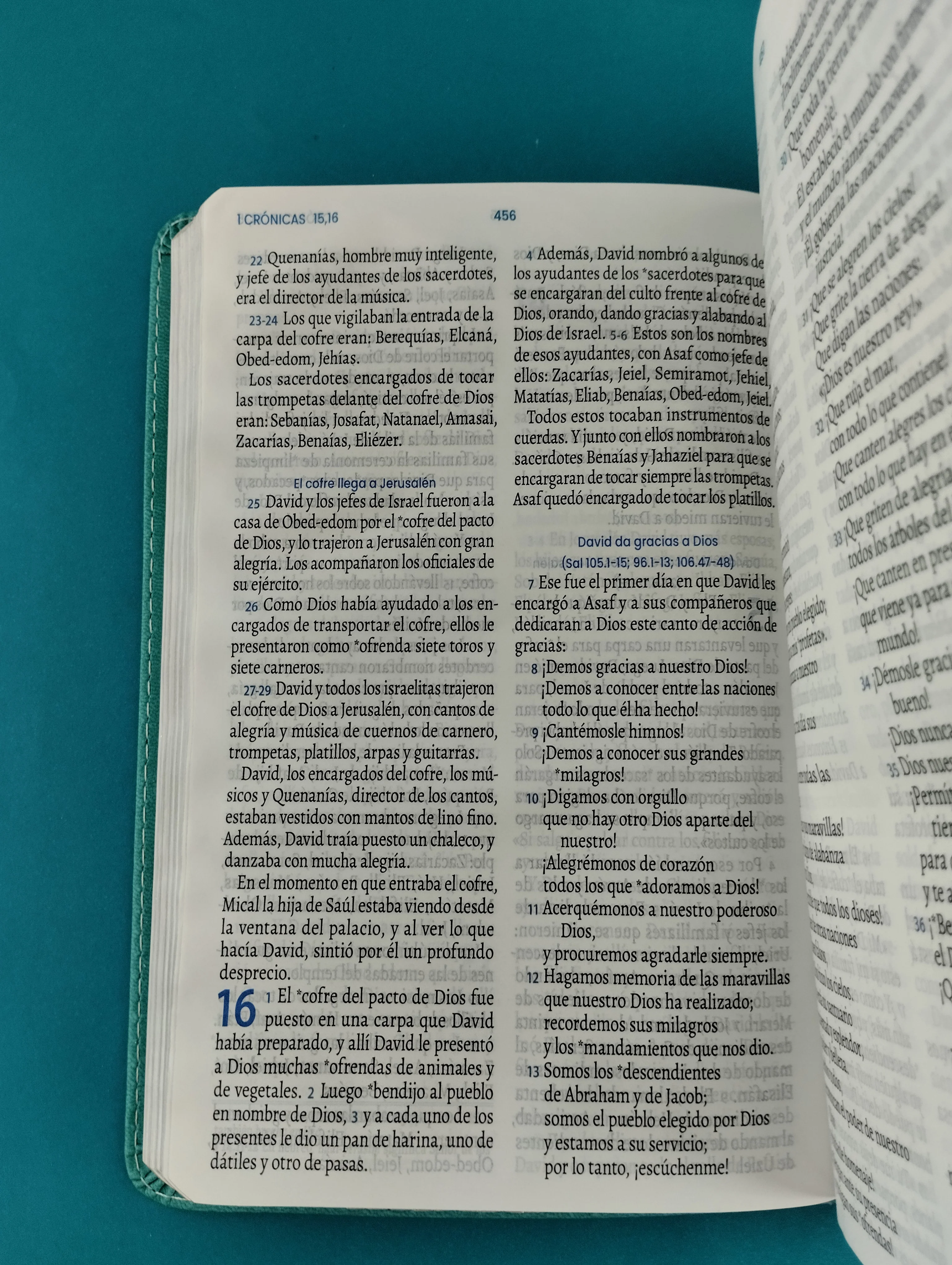 Biblia traducción en lenguaje actual 066 estrellas - verde agua marina / canto plateado - Image 3