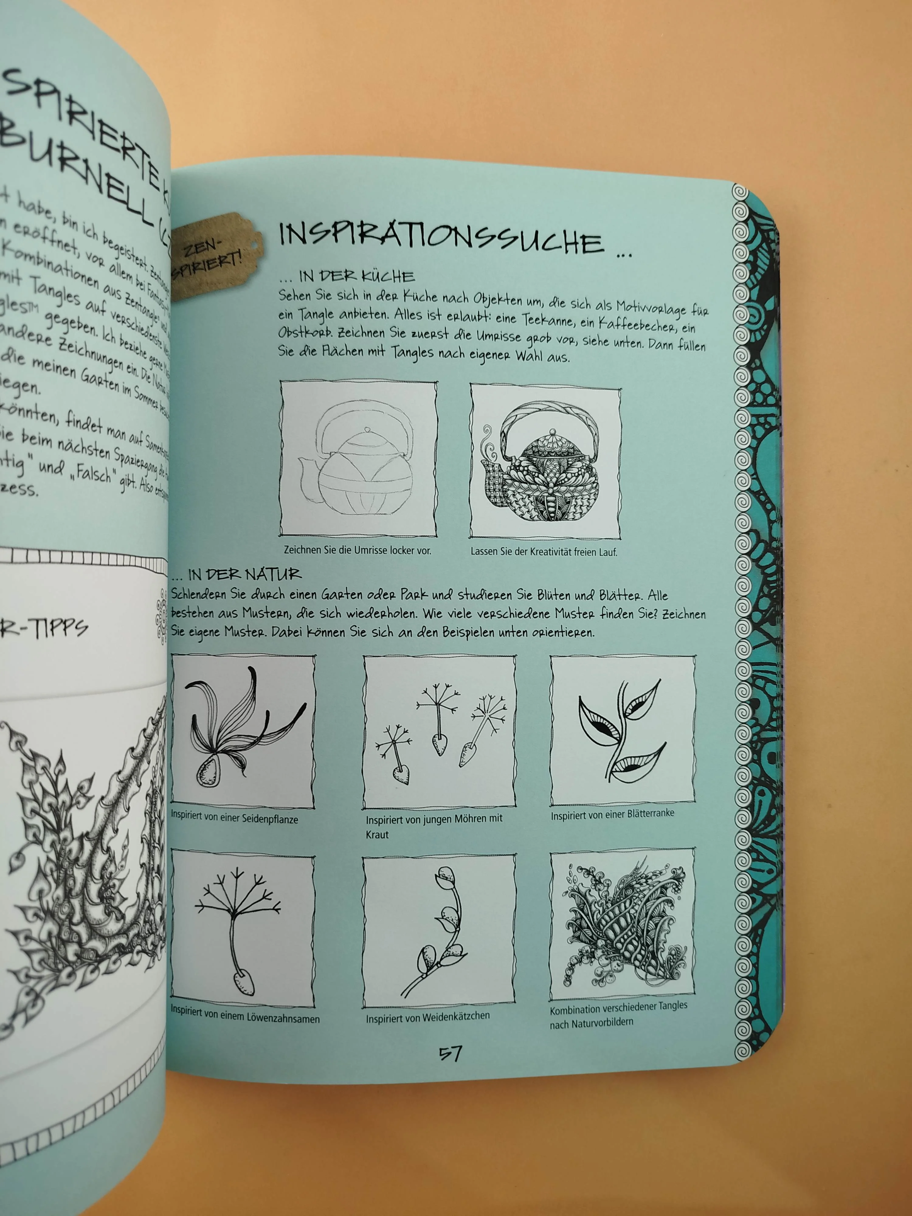 Die Kunst des Zentangle 50 inspirierende Zeichnungen, Entwürfe und Ideen - Image 2