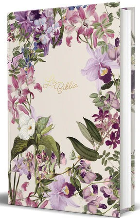 La Biblia Católica: Edición letra grande. Tapa dura, morada con flores - Image 2