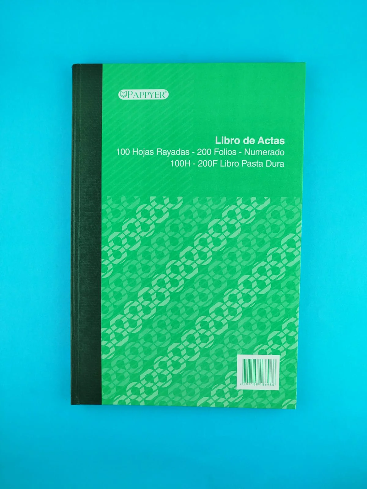 Libro de actas oficio 200 folios 100 hojas