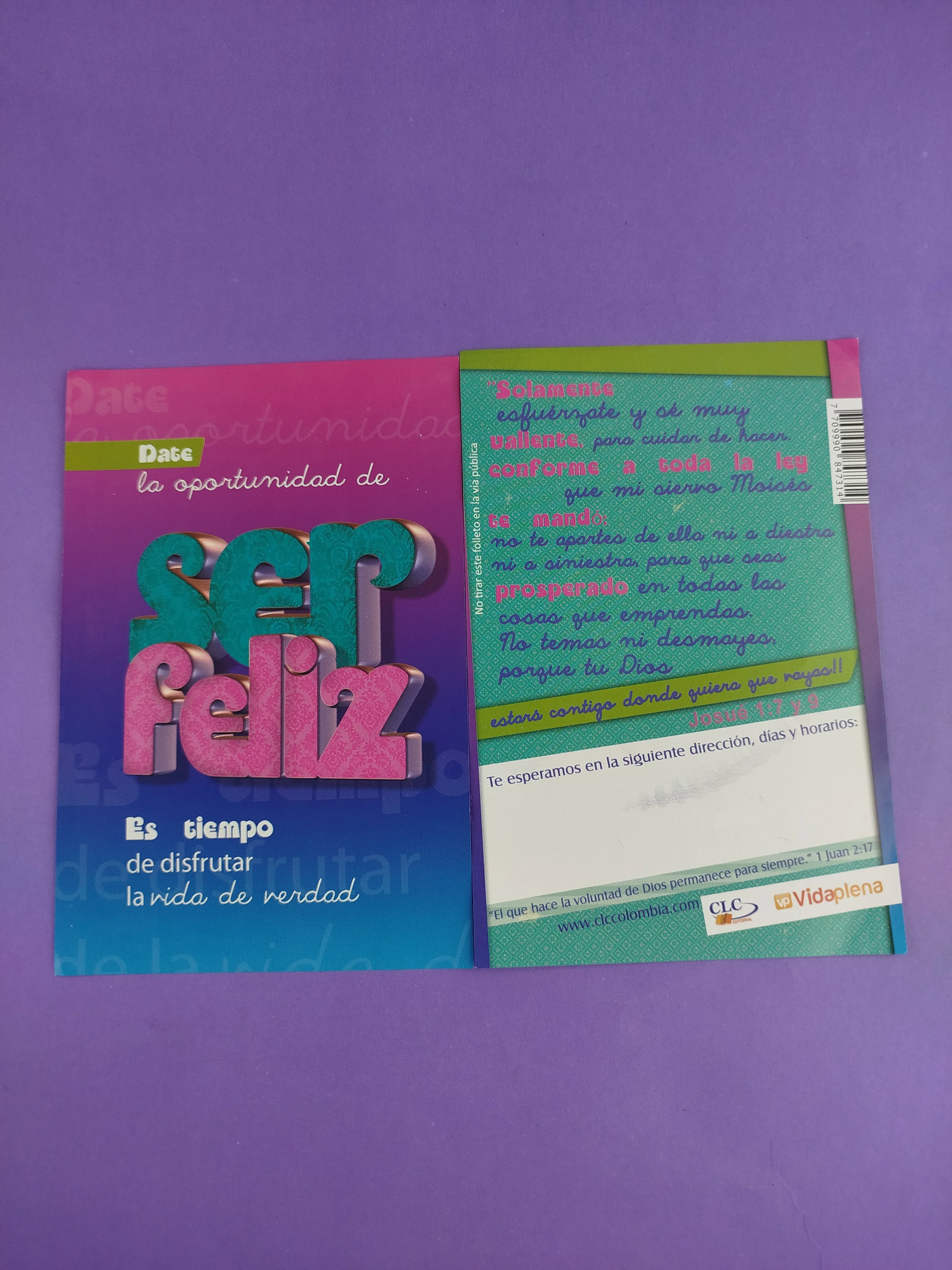 Tratado bíblico date la oportunidad de ser feliz - Image 2