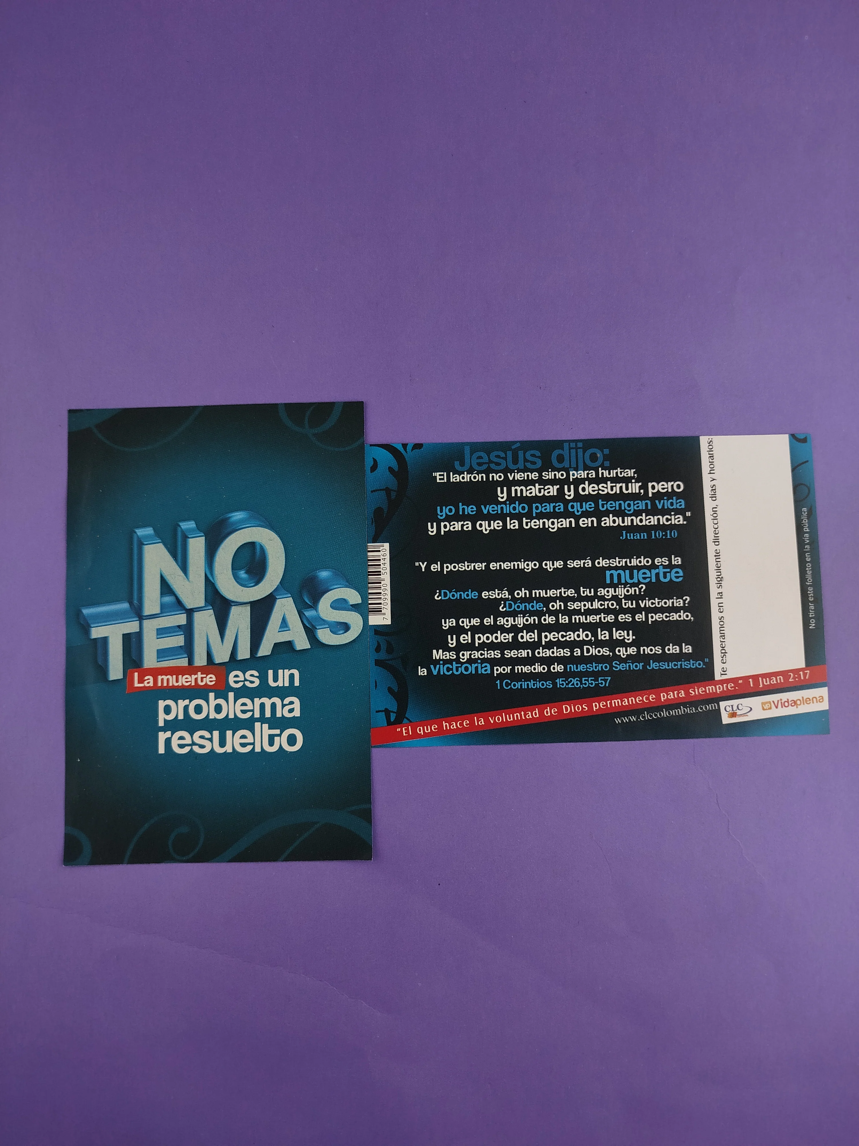 Tratado bíblico no temas la muerte es un problema resuelto - Image 2